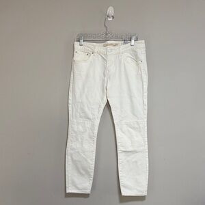 Men's Slim Fit Cream Jeans